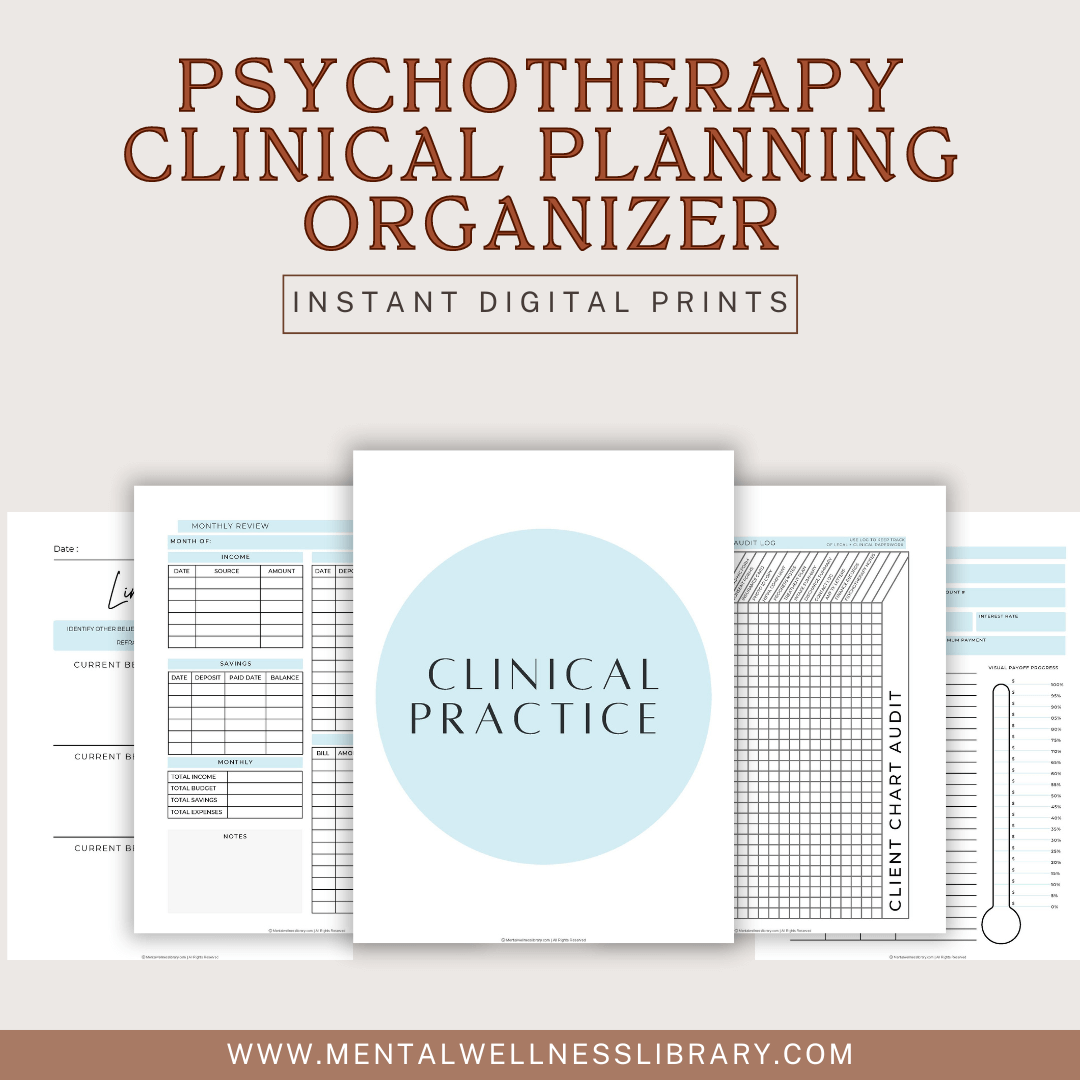 Psychotherapy Clinical Planning Organizer