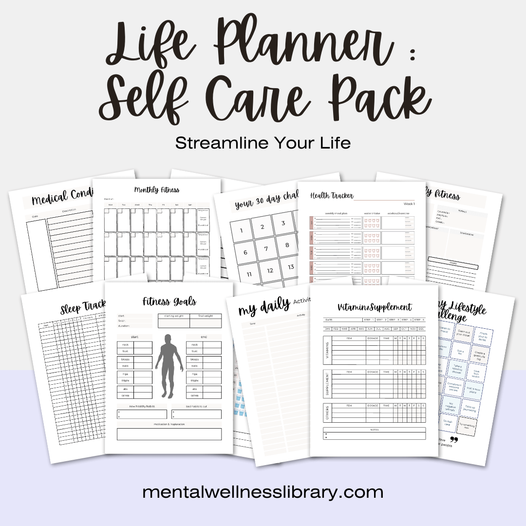 Life Planner : Self Care Pack