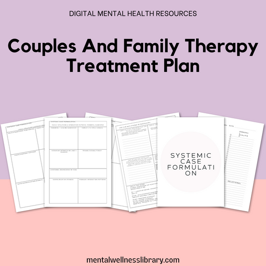 Couples And Family Therapy Treatment Plan