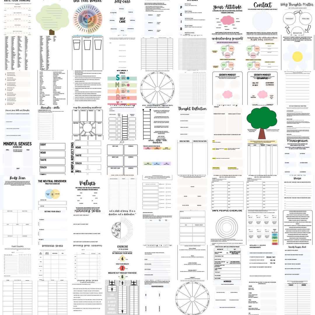 Pack Ultime de Fiches sur la Santé Mentale - FRENCH