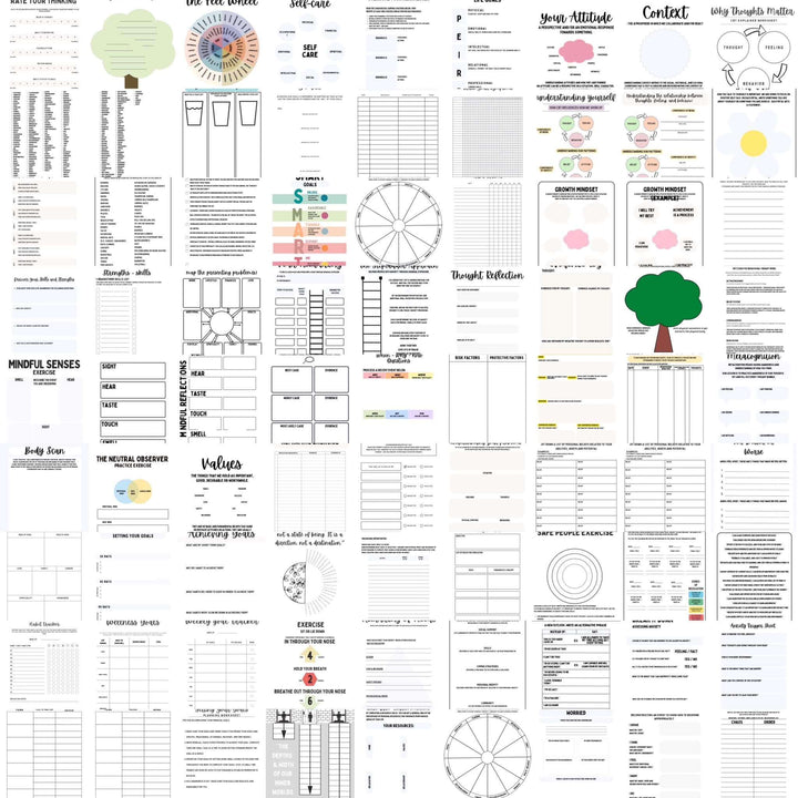 Pack Ultime de Fiches sur la Santé Mentale - FRENCH