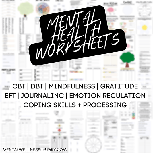 Ultimate Mental Health Worksheets Pack - English