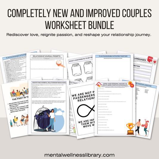 Completely New and Improved Couples Worksheet Bundle
