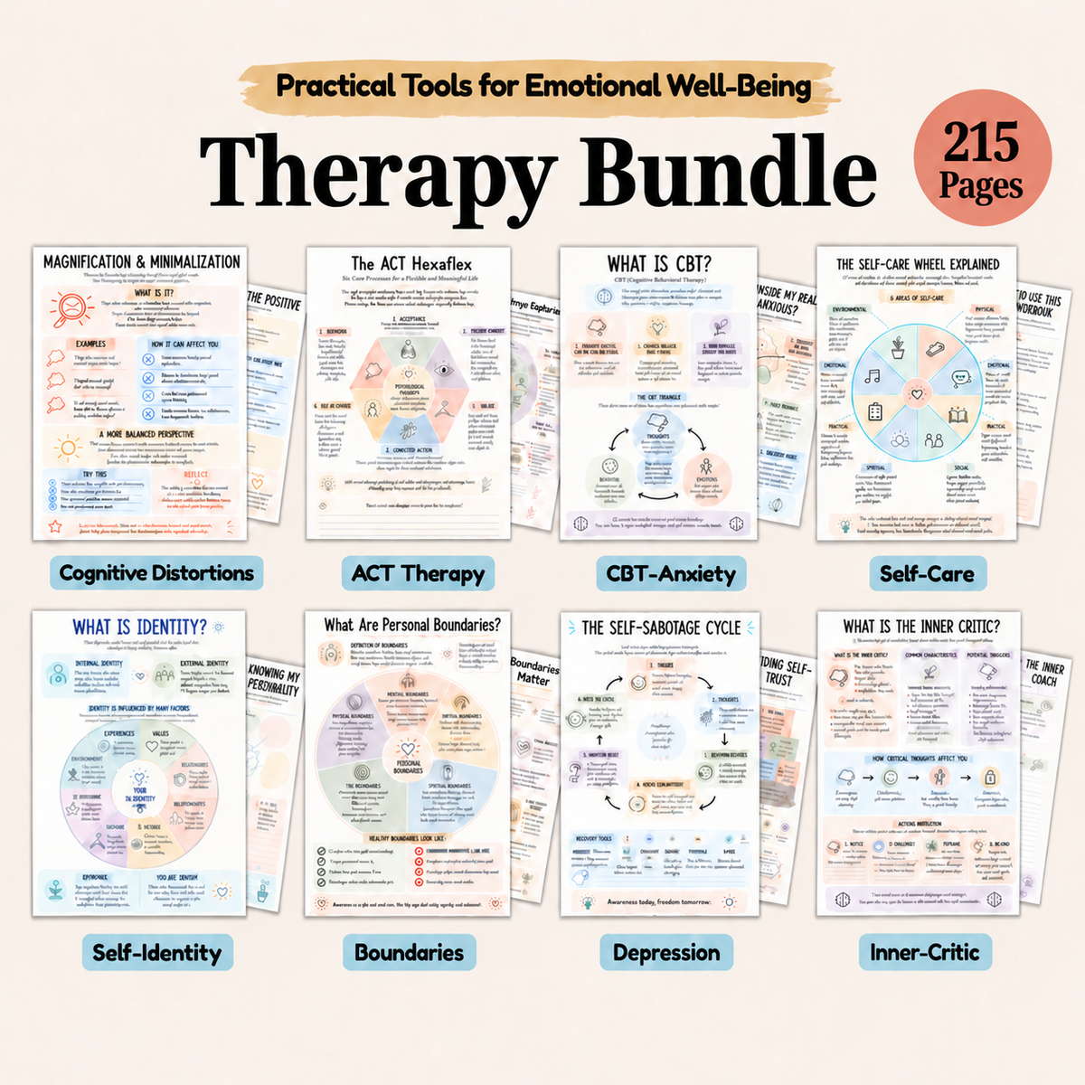 Therapy Worksheet Bundle